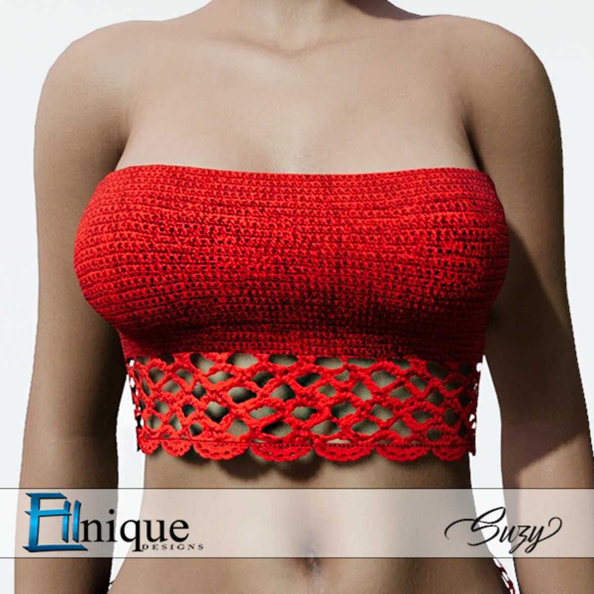 Suzy Red Top Crochet
