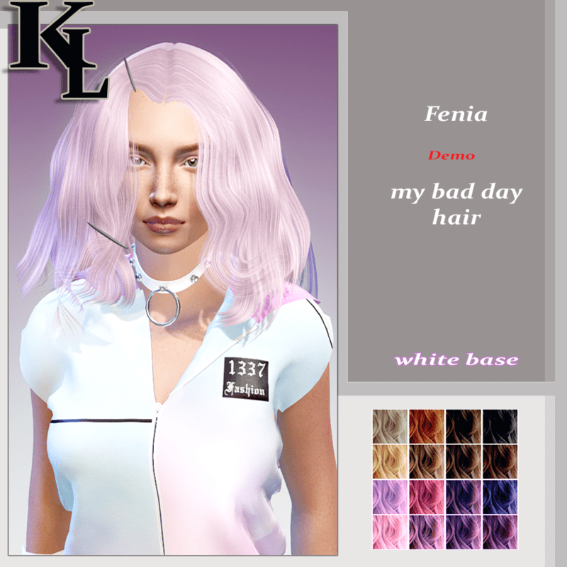 fenia -white base -my bad day hair-demo