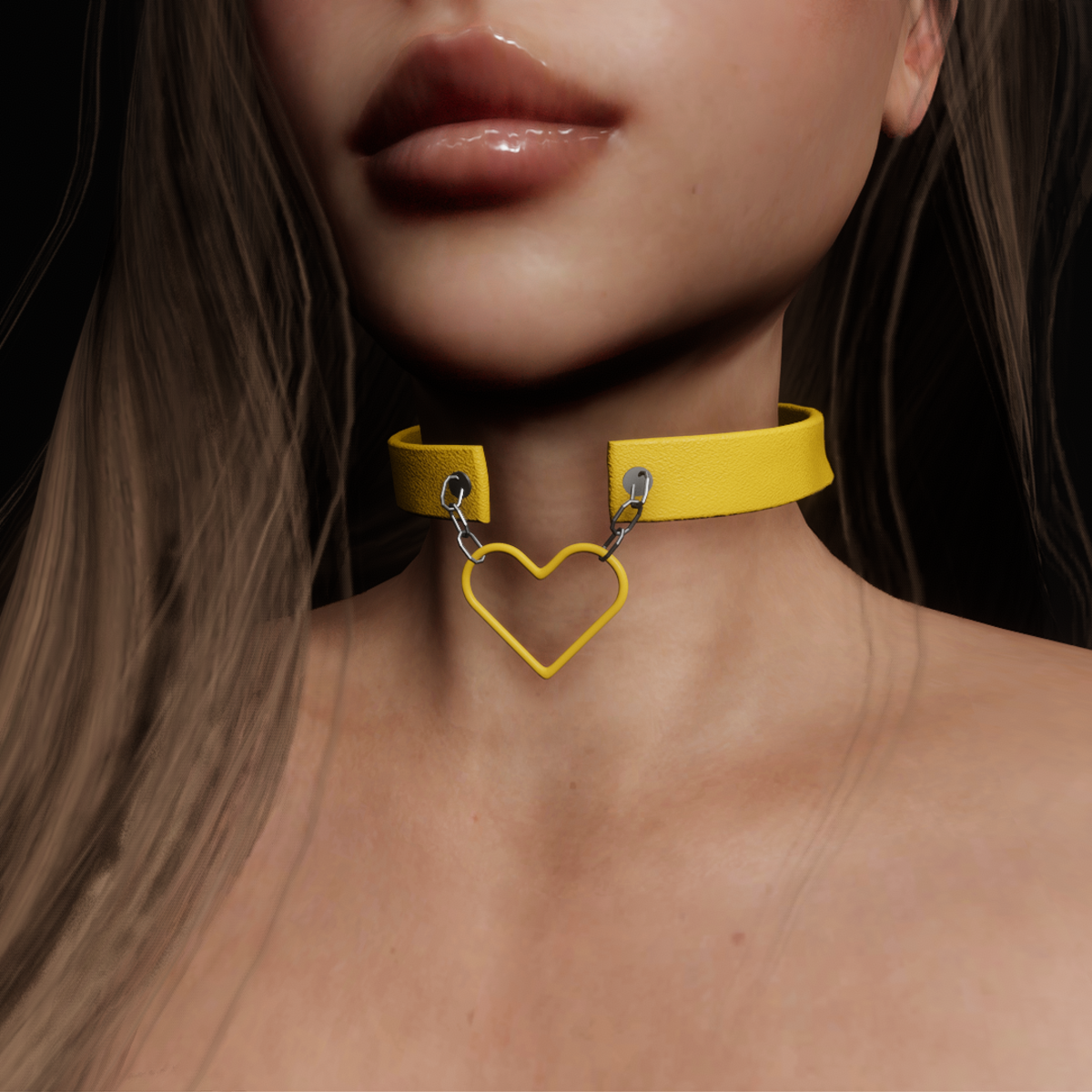 Heartbreaker Choker (Yellow)