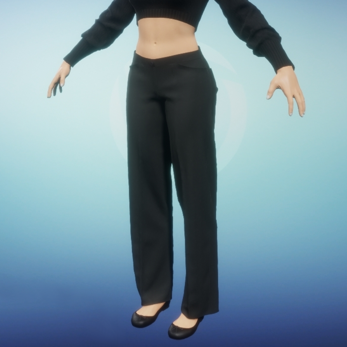 Womens Dress Slacks - Black