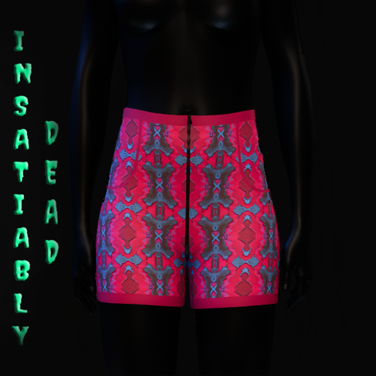 Psychedelic High-Waist Shorts 6