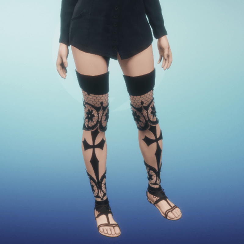 Lace Goth Leggings