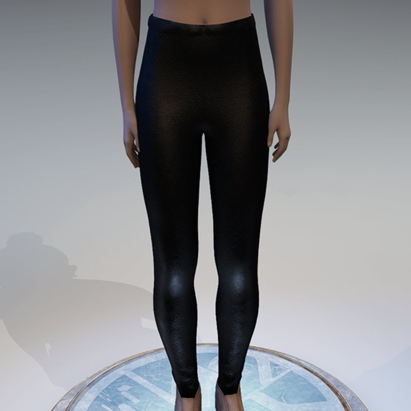 Black faux leather leggings