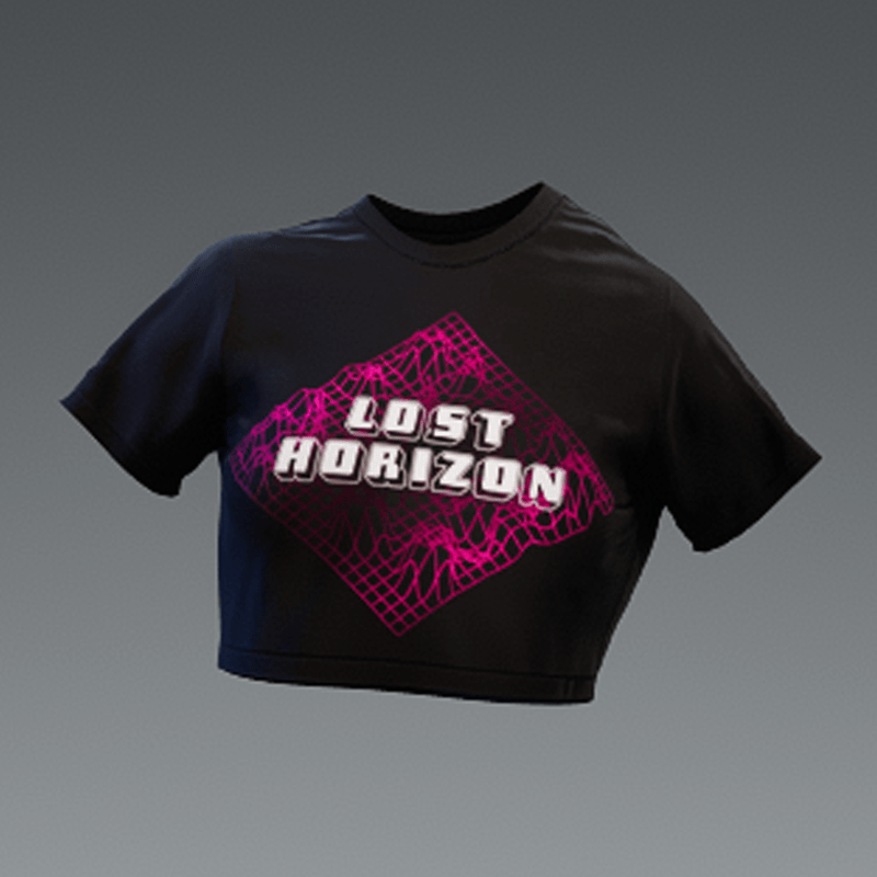 OG Unisex Lost Horizon Pink Logo Croptop
