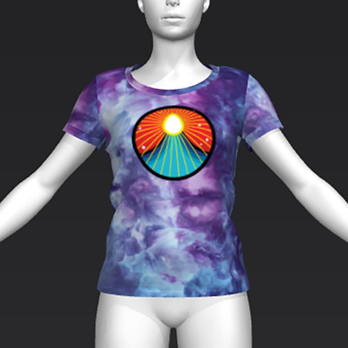 Ready Player One: Easter Egg T-Shirt (Tiedye) (W)