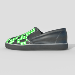 Slip-on Shoes Black Green Male