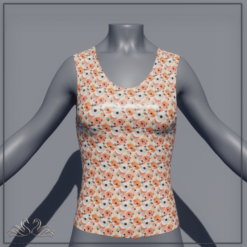 L.F. SCOOP TOP POPPY