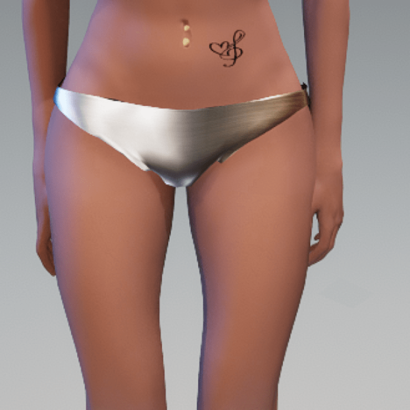 Silver Bikini bottom