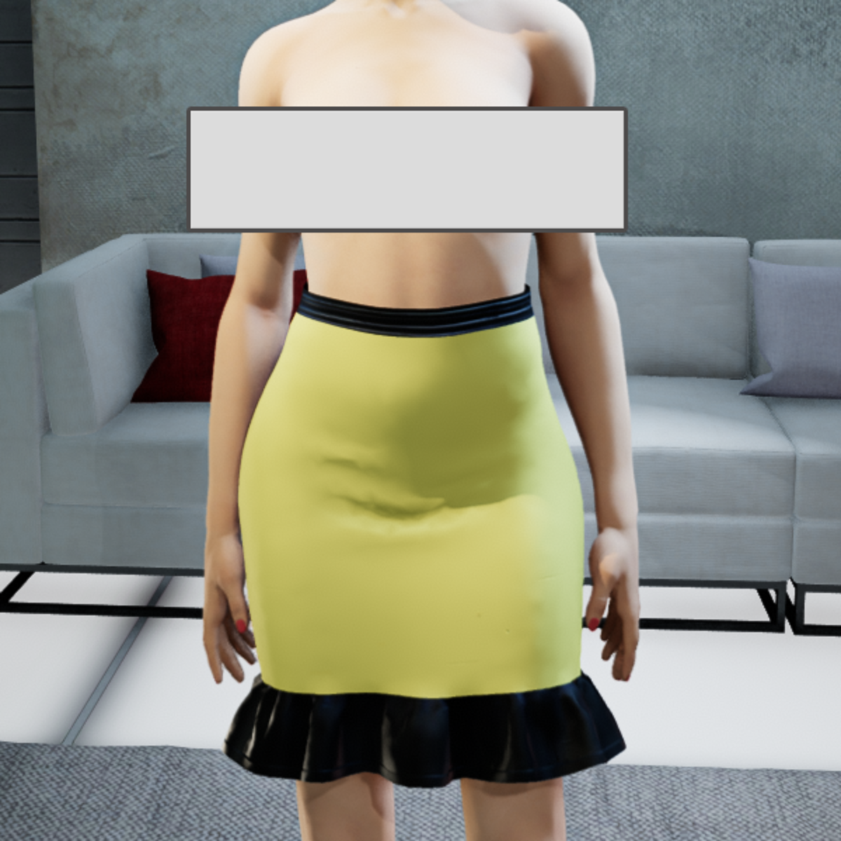 PASCALE SKIRT BRIMSTONE