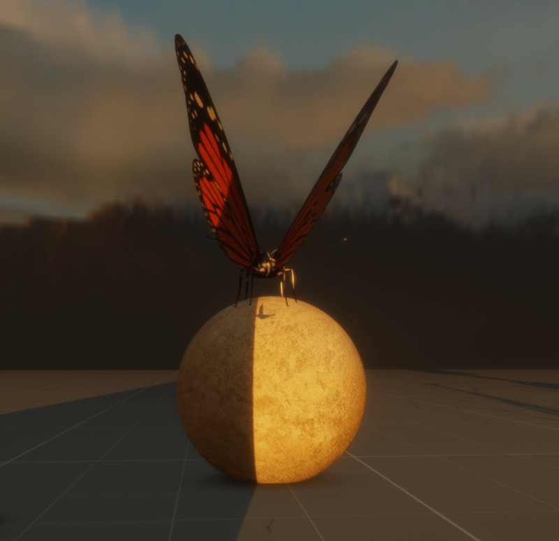 monarch butterfly animated