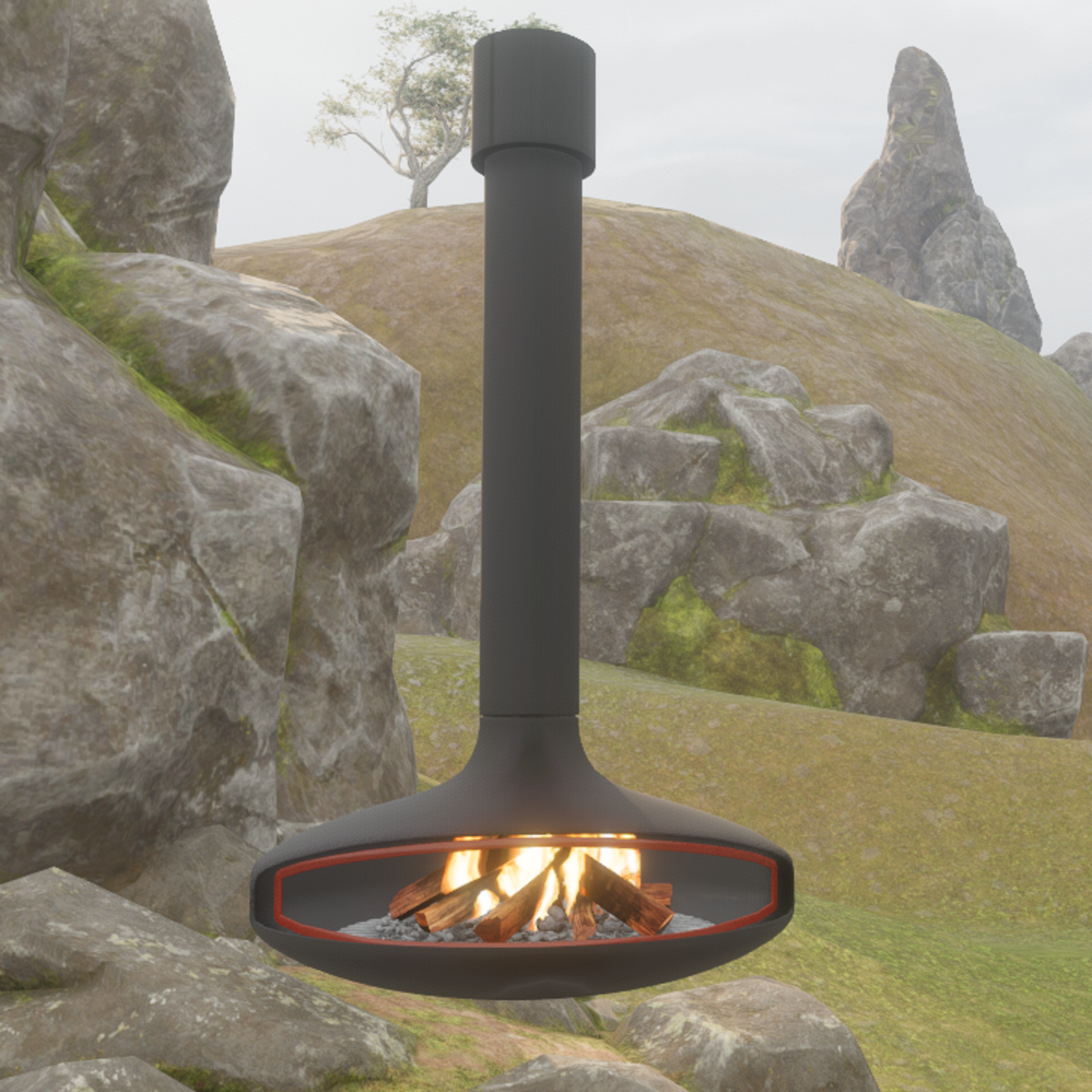 Gurofocus fireplace animated