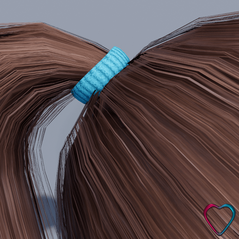 Elastic for Pony Tail - Blue