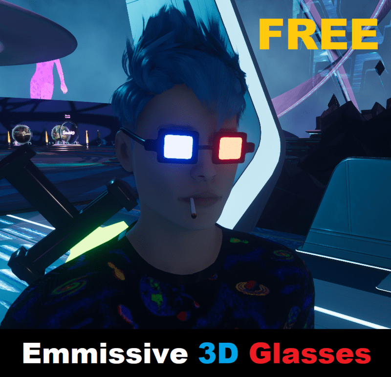 Emmissive 3D Glasses