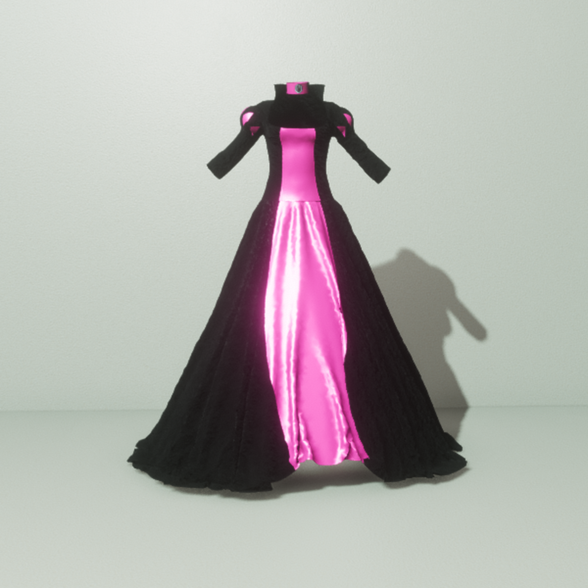 Queens Gown Black/Pink