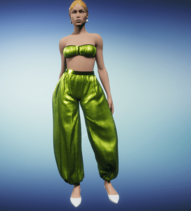harem outfit_chartreuse