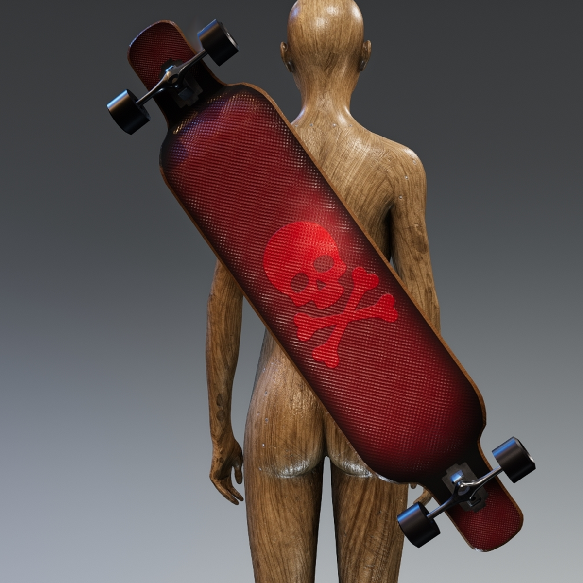 LONG BOARD "SKULLY"