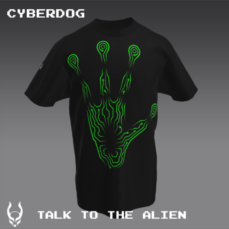 TALK TO THE ALIEN T-SHIRT GREEN