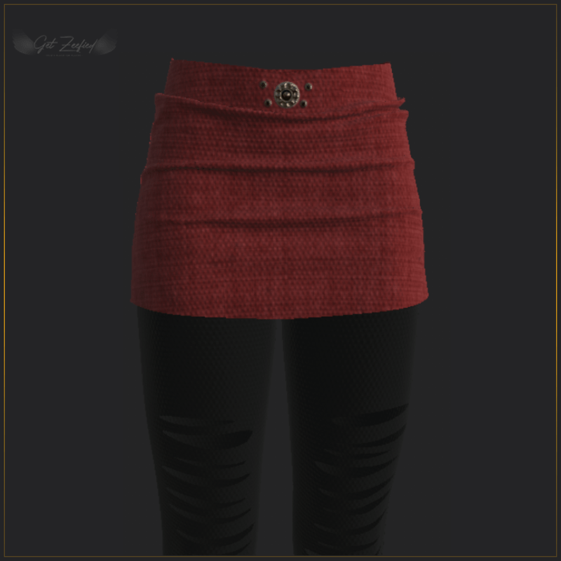 SKIRT WITH LEGGINGS RED
