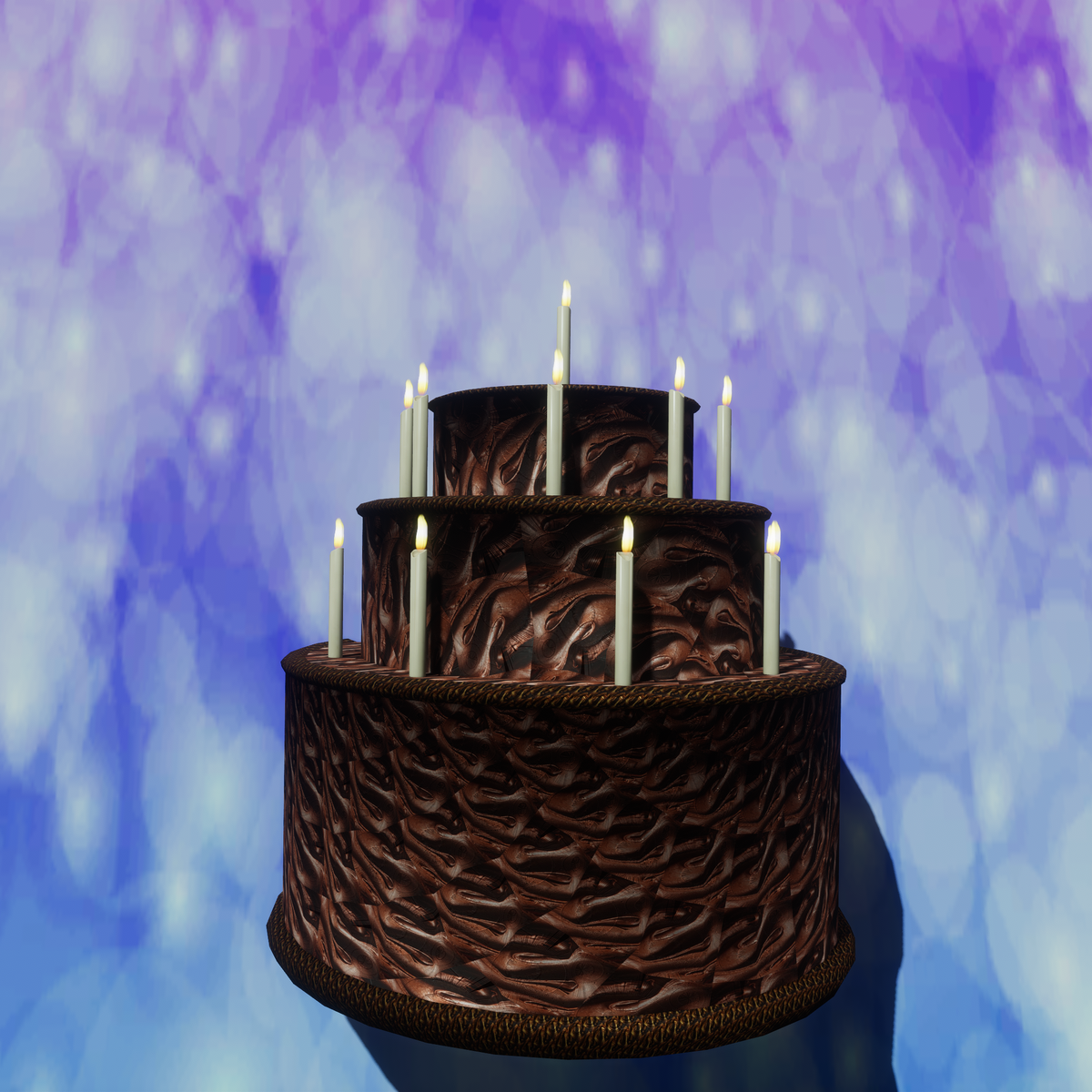 Chocolate Birthday Cake Glitter and Glamour