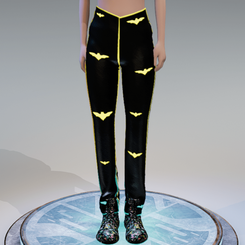 Bat Pants Color Change Emissive