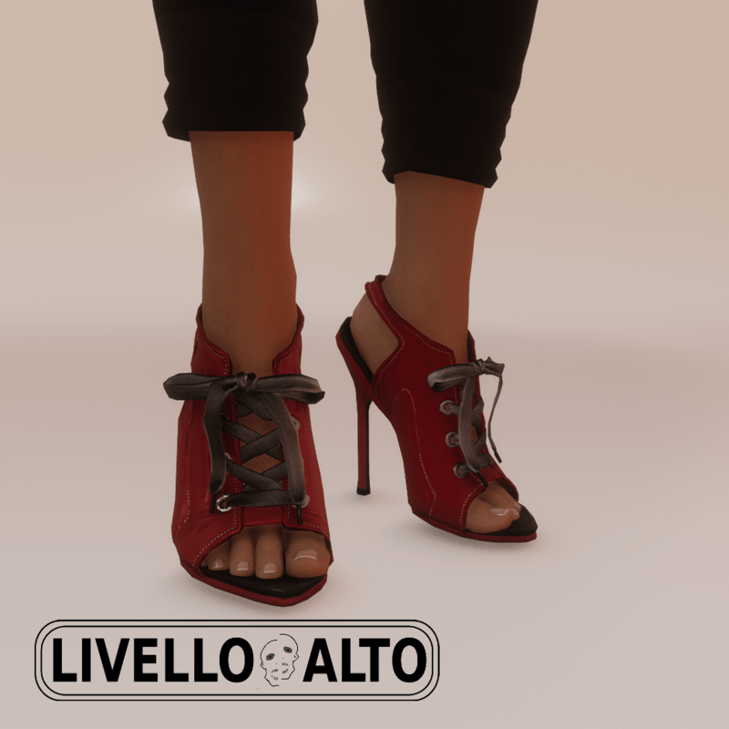 Savage Lace Crimson Heels