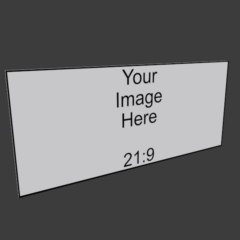 21x9 Frameless Image Panel