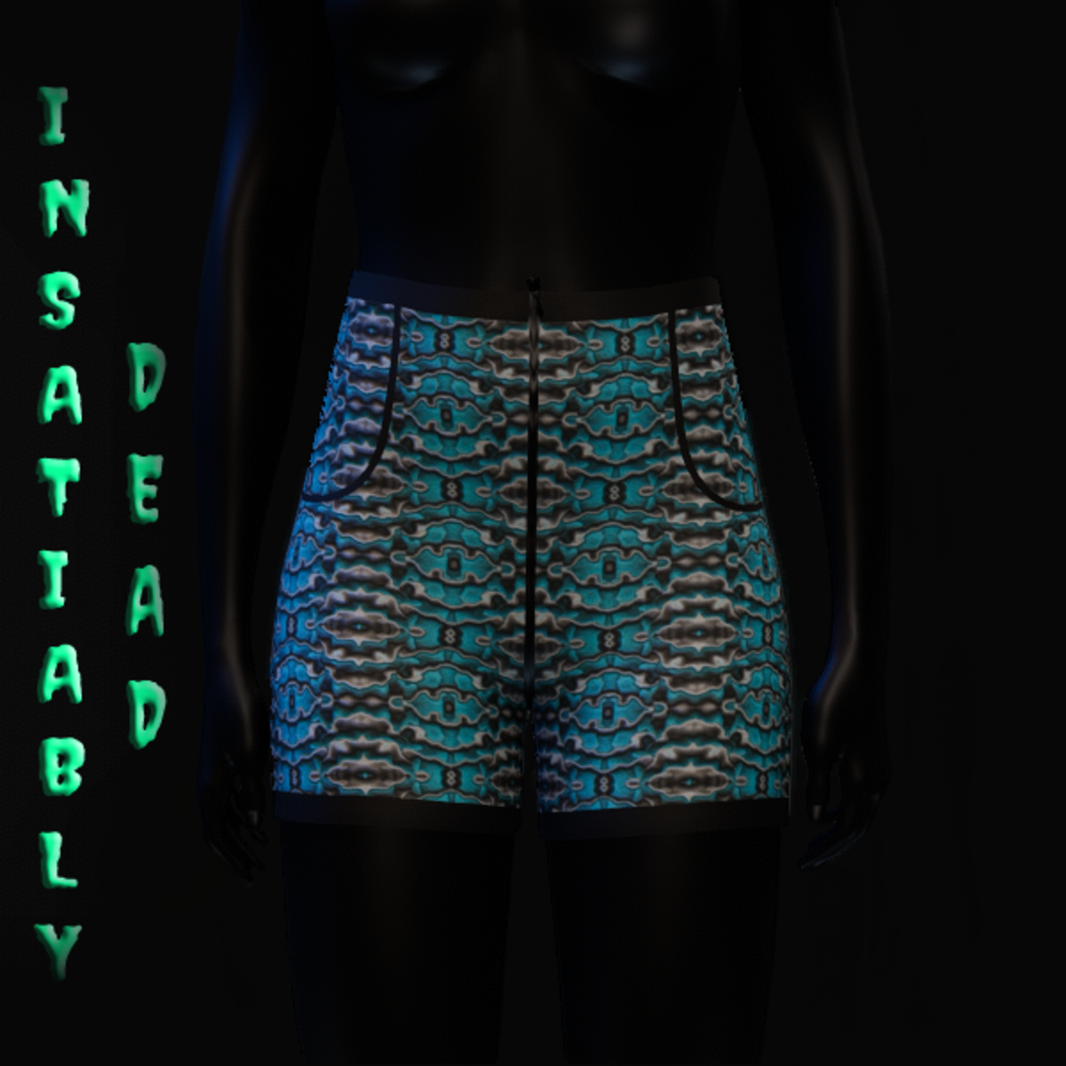 Psychedelic High-Waist Shorts 8