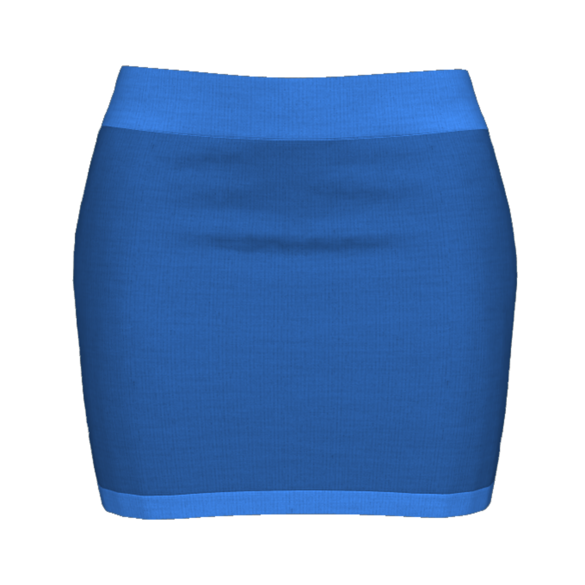 Woman Simple Skirt - Medium blue