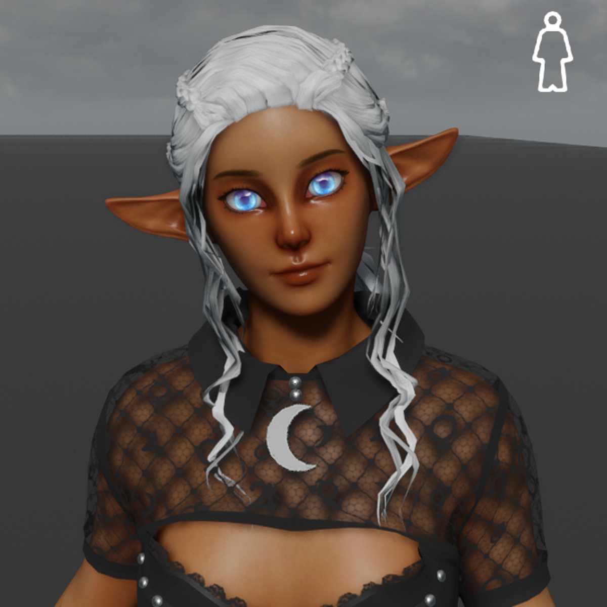 Luna Elf Avatar (Emissive Eyes)
