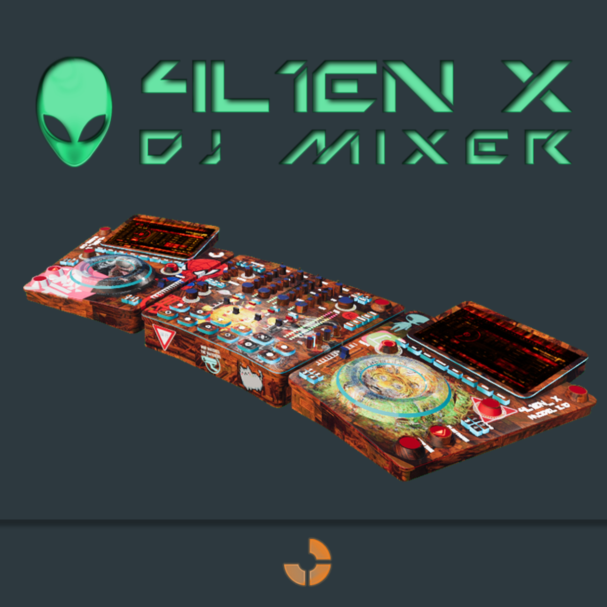 DJ mixer 4L1EN_X model 3.1D PopArt