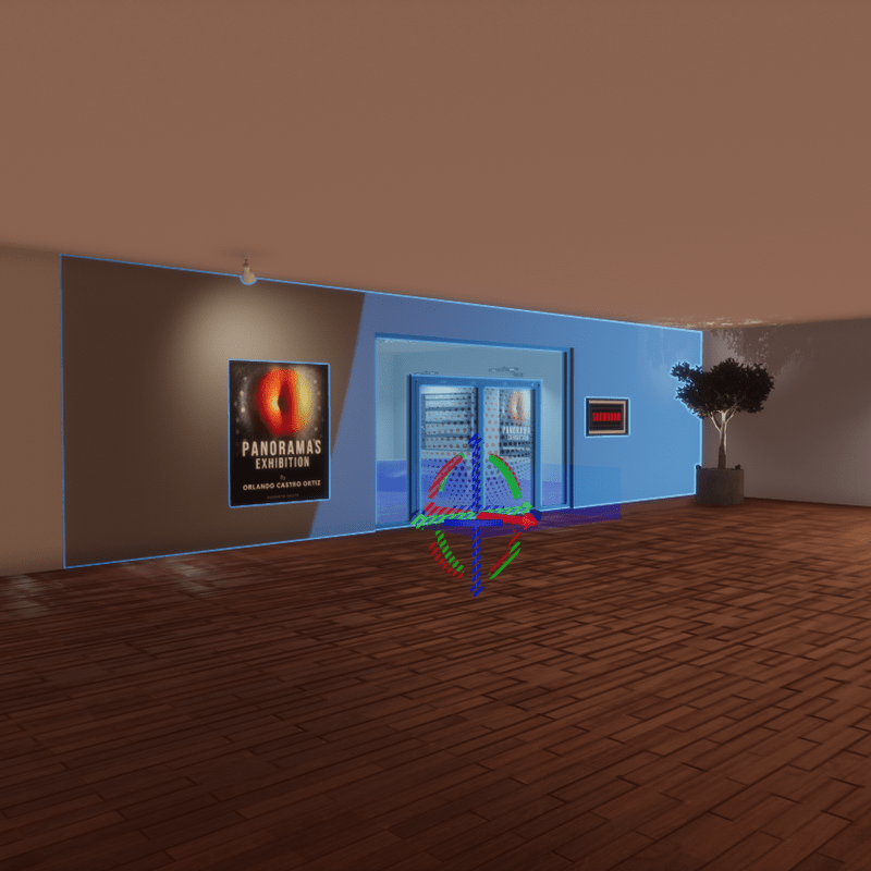 TKA partition wall for building gallery L5 + Door