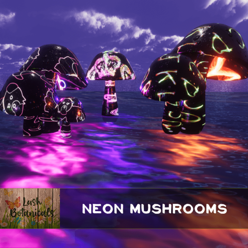 Neon Mushrooms ~ Set 2