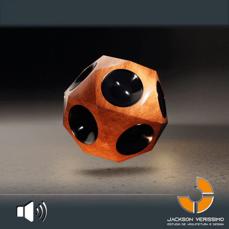 Ball Speaker- Wood 1