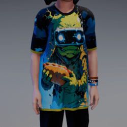 Hot Dog Alien Frog - T-shirt