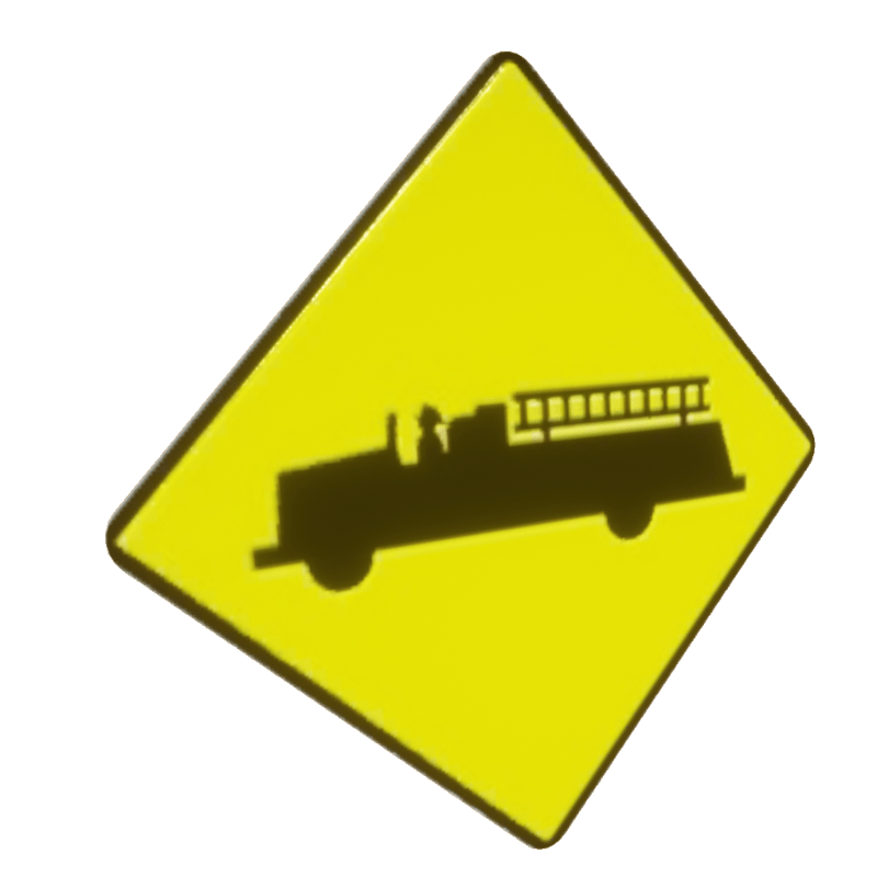 Firetruck - Street Sign