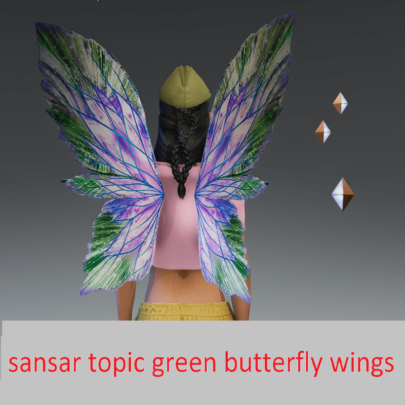sansar topic green wings butterfly