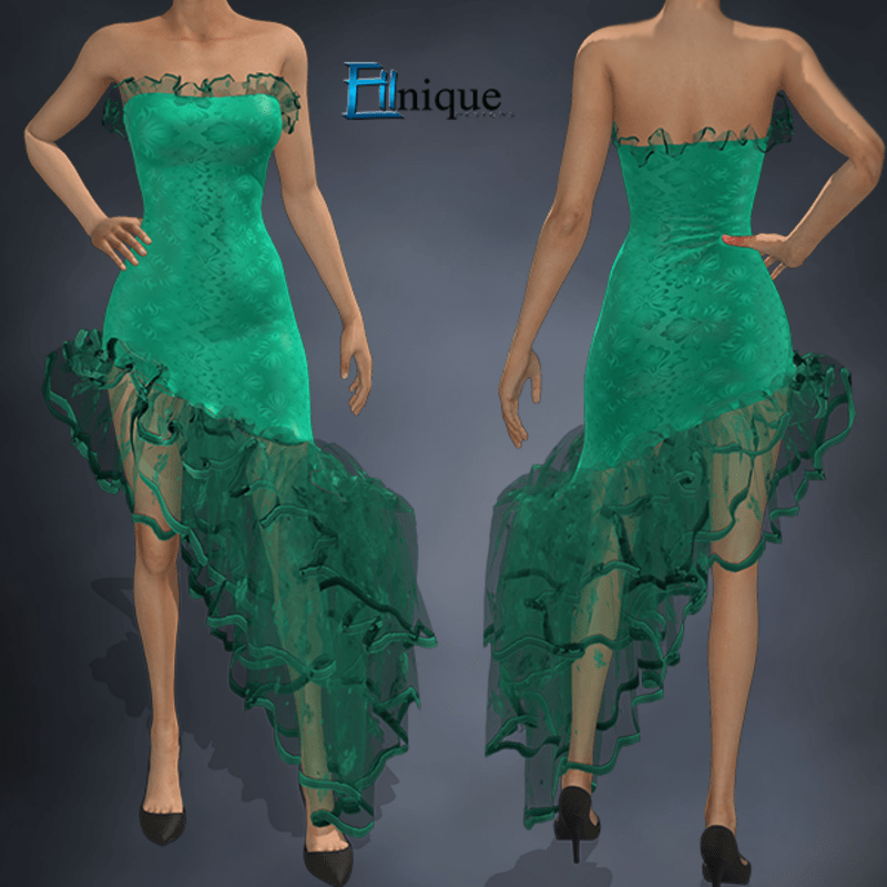 Lulu Green Spanish Gown