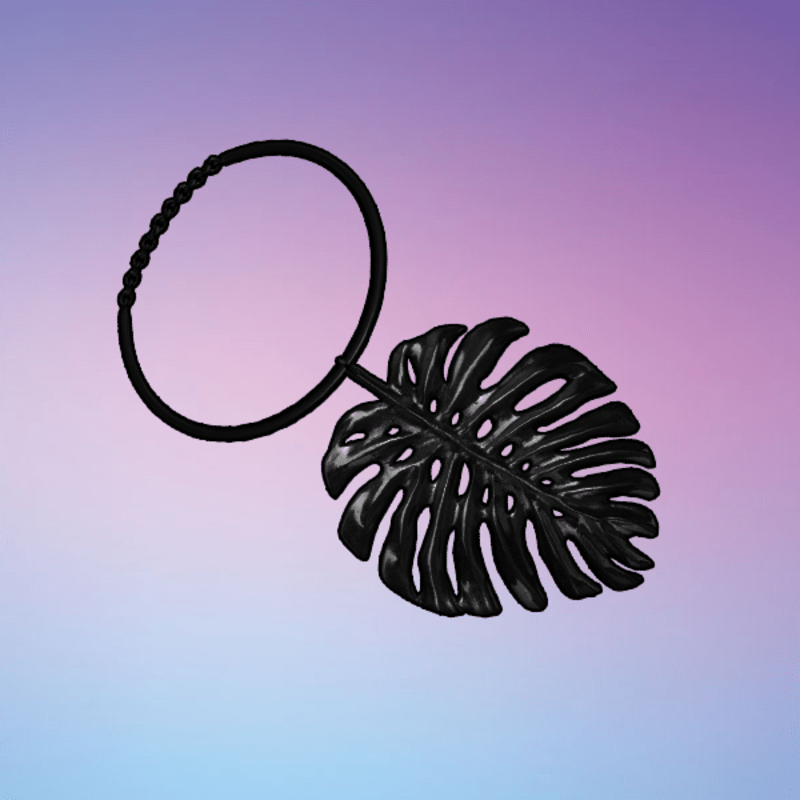 Palm Necklace Black