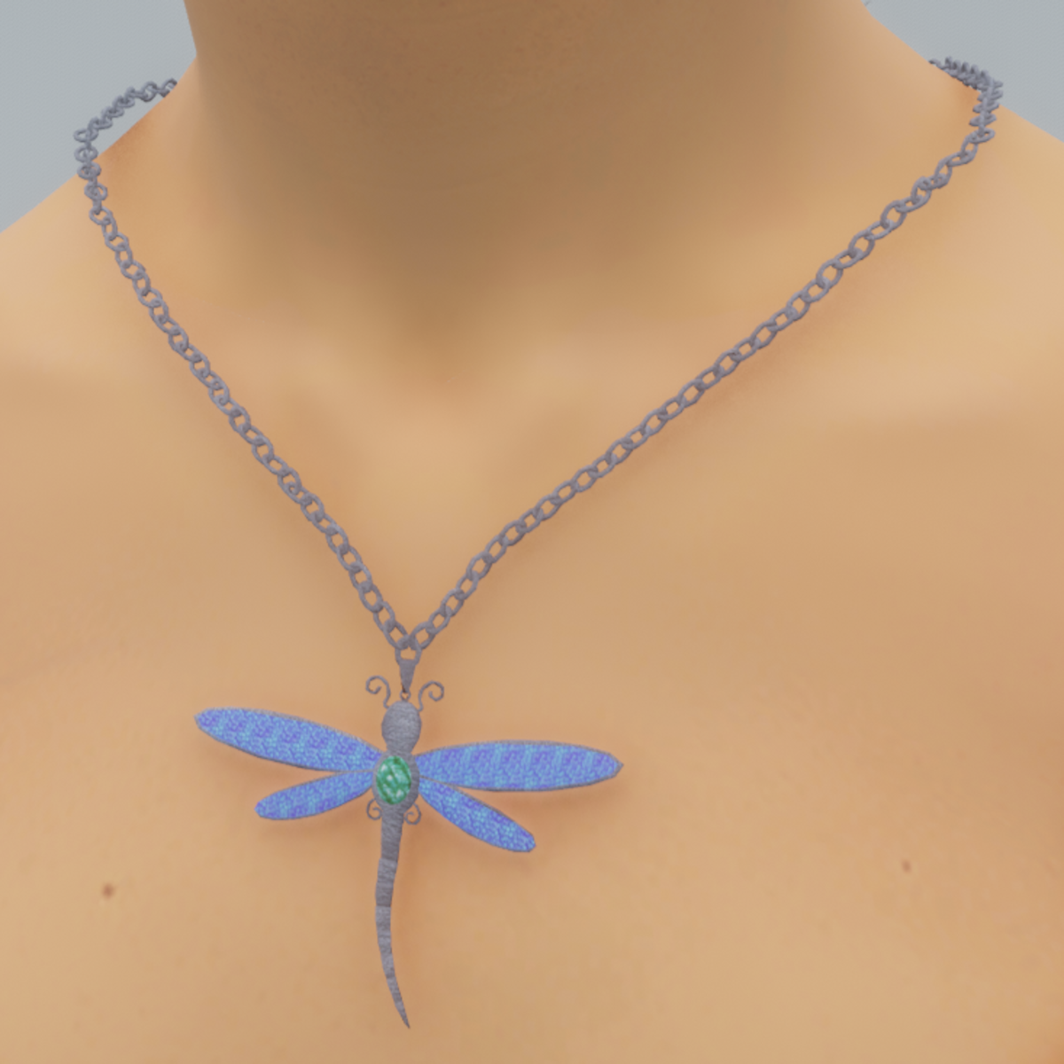 Chain Dragonfly Necklace (Female Version)