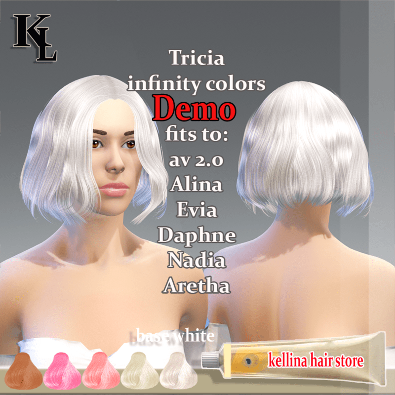 tricia -infinity colors -white base -demo
