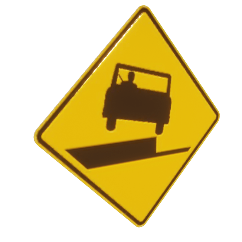 Uneven Pavement - Street Sign