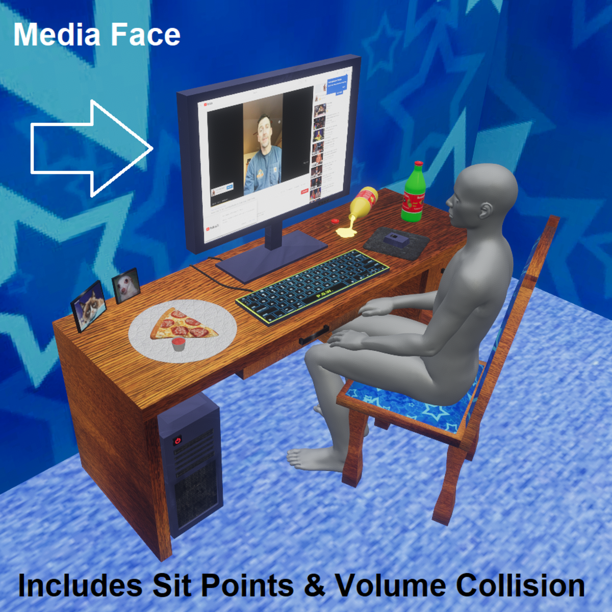 Hungry Nerd Computer Desk