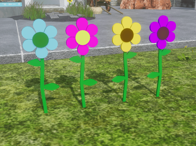 Wood Flowers Decoration