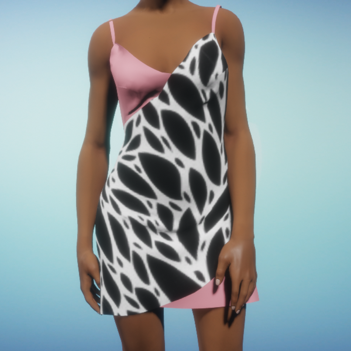 Apron Dress - Butterfly and Pink