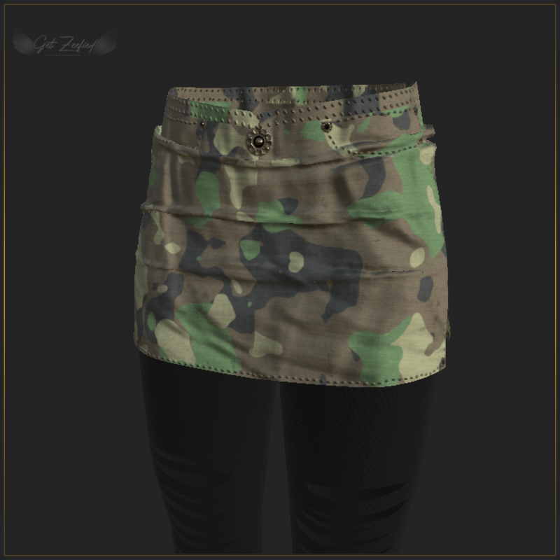 ARMY SKIRT WITH LEGGINGS-GREEN