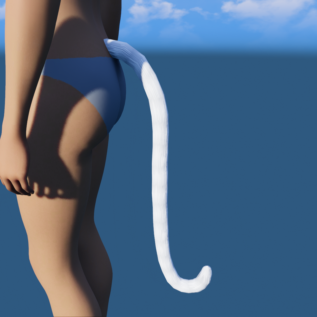 Anime Cat Tail B Milk