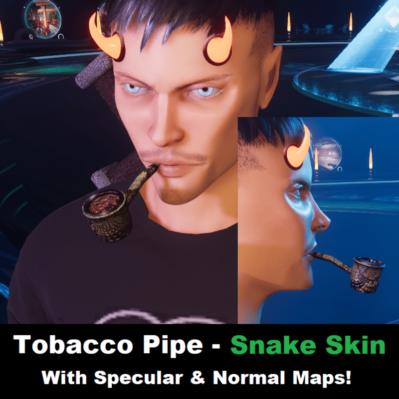 Tobacco Pipe - Snake Skin