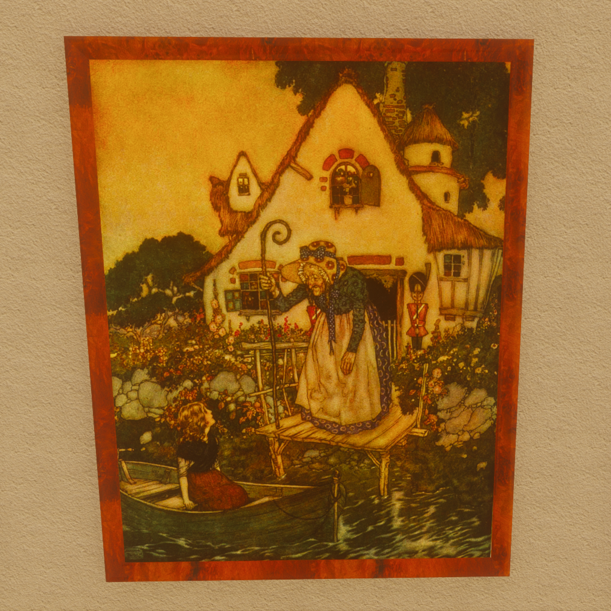 Edmund Dulac The Garden of the Woman Learned in Magic