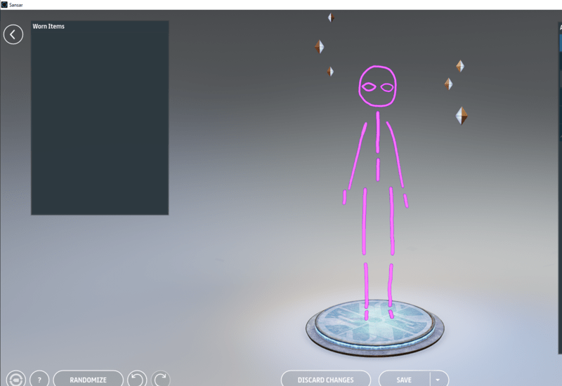 Emissive Stickman Purple