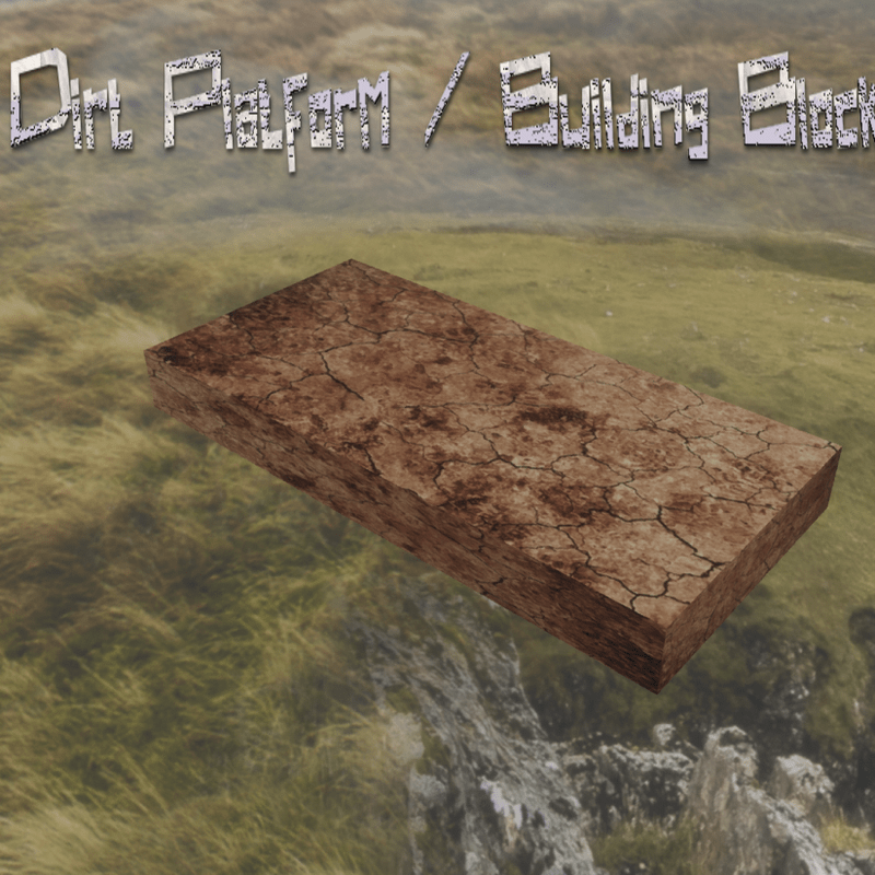 Dirt Platform / Building Block (rectangle)